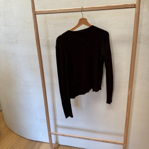 Sporty & Rich SRHWC ribbed cardigan Size Small - Picture 6 of 6